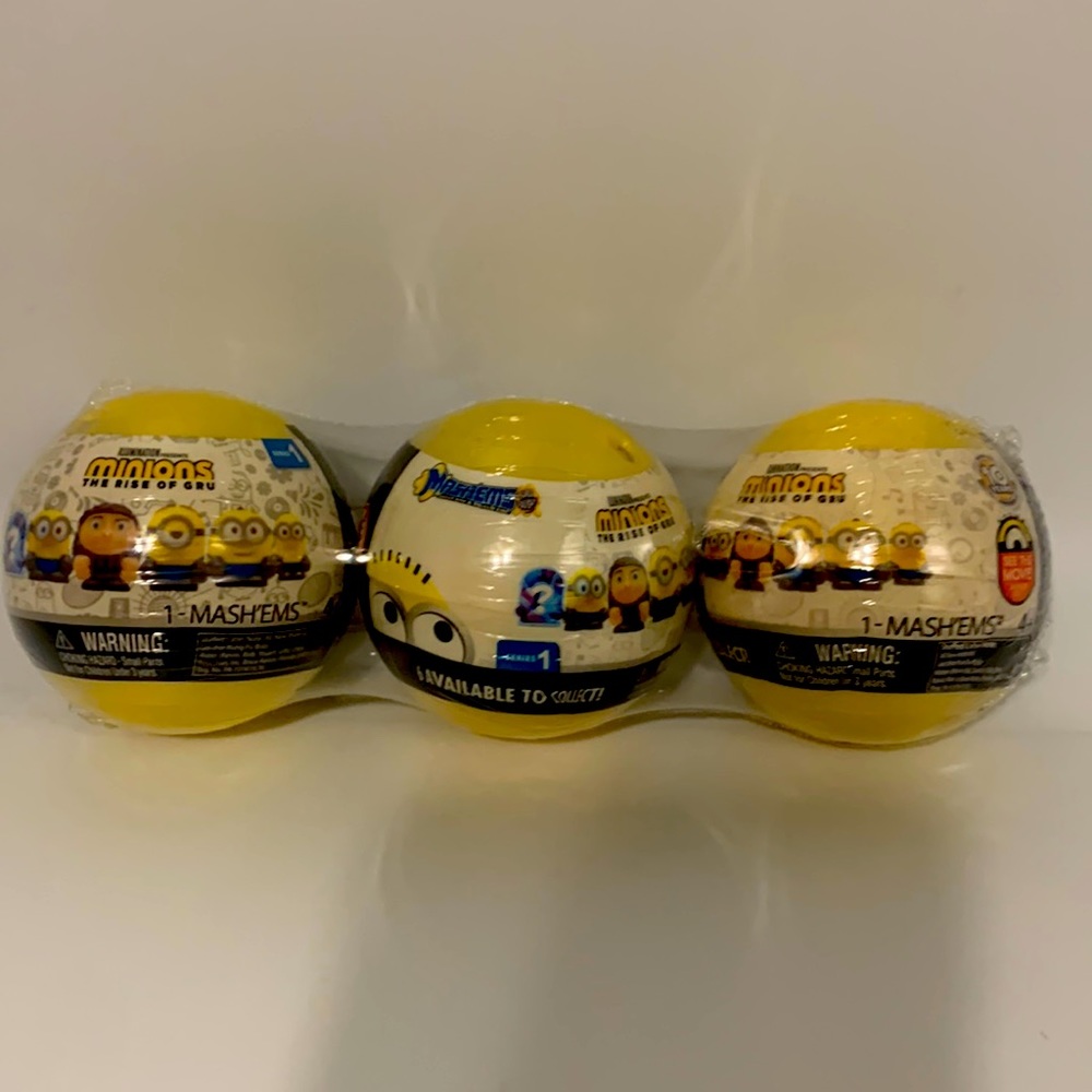 Mashems Minions the rise of gru bundle of (3) random capsules new sealed